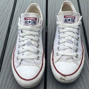 Classic white Converse All Star low top size 10.5
